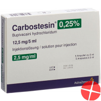 Carbostesin Injektionslösung 0.25% 5 Ampullen 5ml