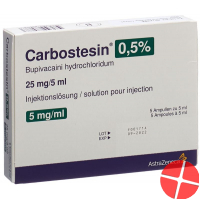 Carbostesin Injektionslösung 0.5% 5 Ampullen 5ml