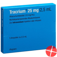 Tracrium Injektionslösung 25mg/2.5ml 5 Ampullen 2.5ml
