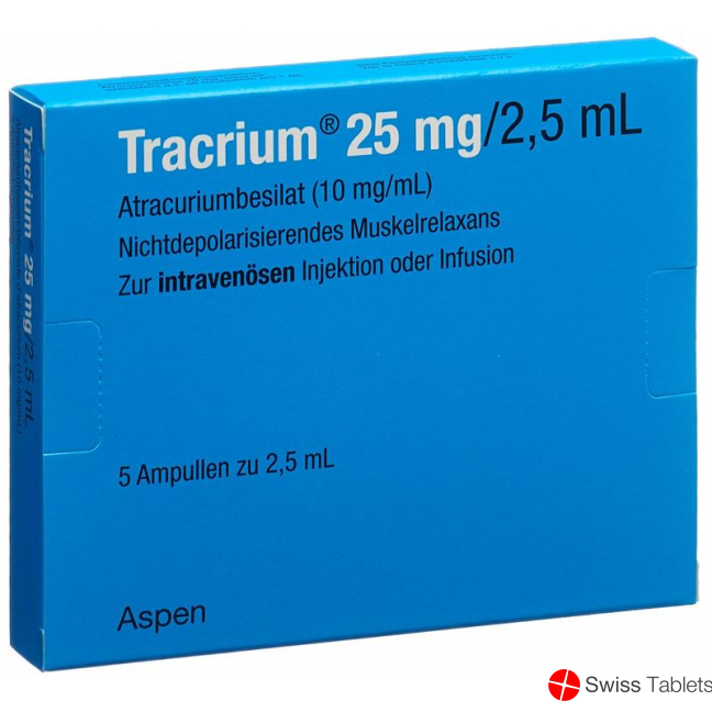 Tracrium Injektionslösung 25mg/2.5ml 5 Ampullen 2.5ml buy online