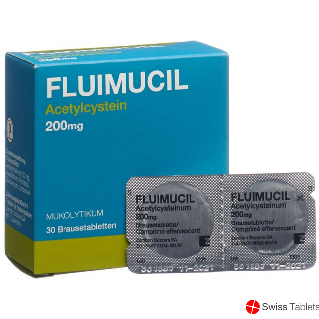 Fluimucil Brausetabletten 200mg Erwachsene Citron 30 Stück buy online