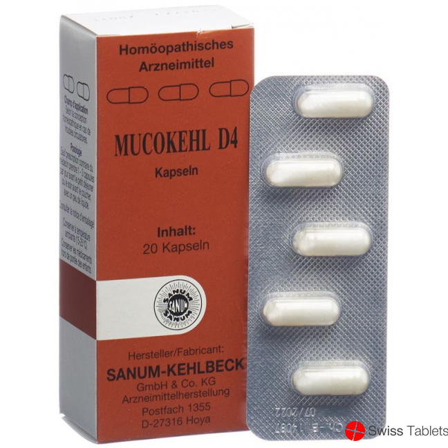 Mucokehl Kapseln D 4 20 Stück buy online