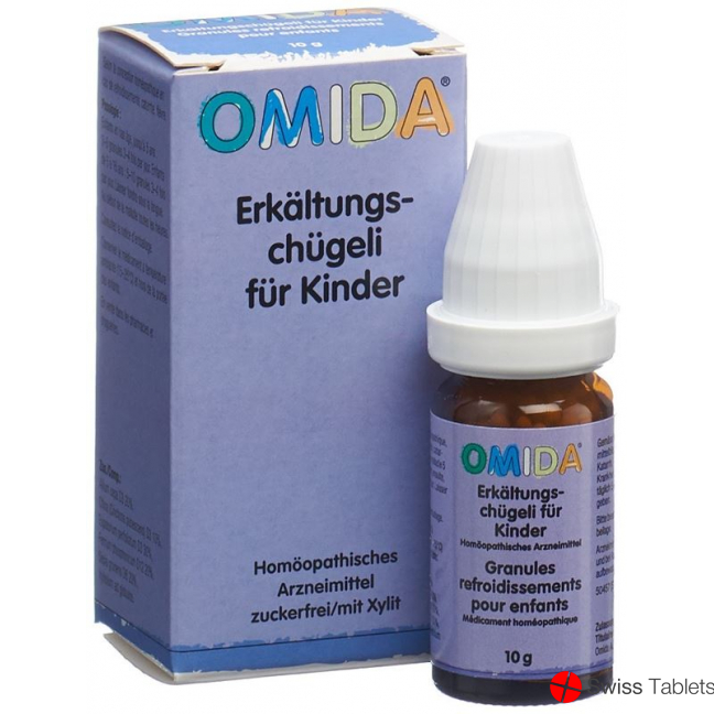 Omida Erkältungschuegeli Kind ohne Zucker 10g buy online