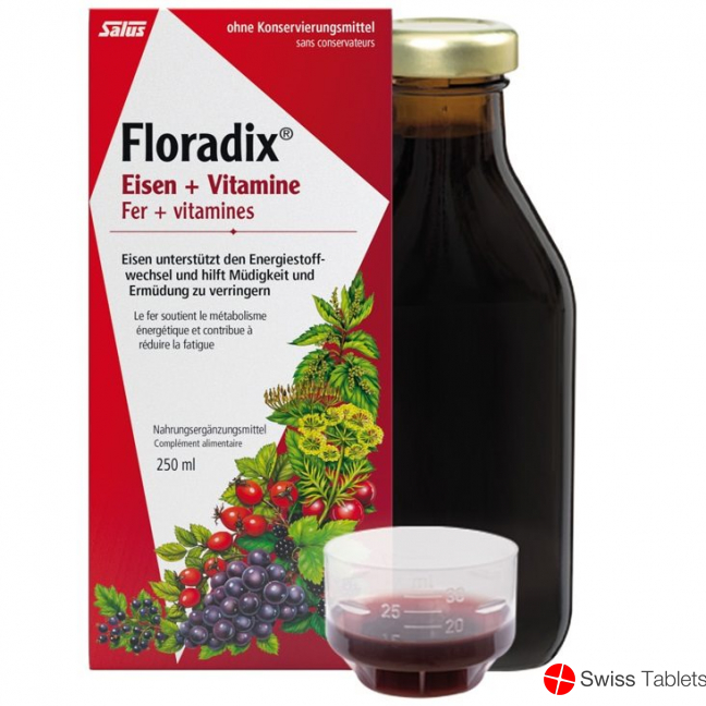 Floradix vitamins + organic iron Juice bottle 250ml buy online