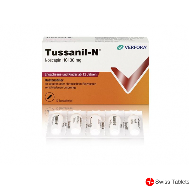 Tussanil N Zäpfchen 30mg Erwachsene 10 Stück buy online