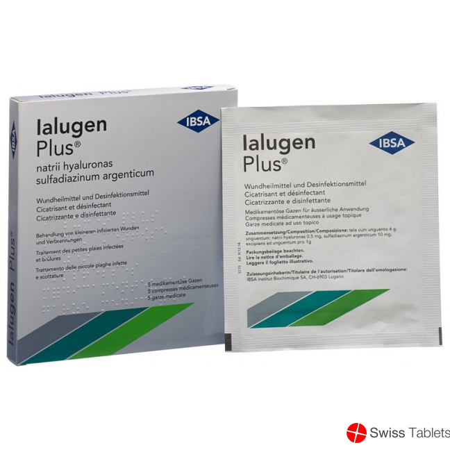 Ialugen Plus Medizinalgaze 10x10cm 5 Stück buy online