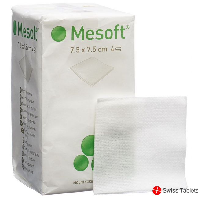 Mesoft Kompressen 7.5x7.5cm Unsteril 100 Stück buy online