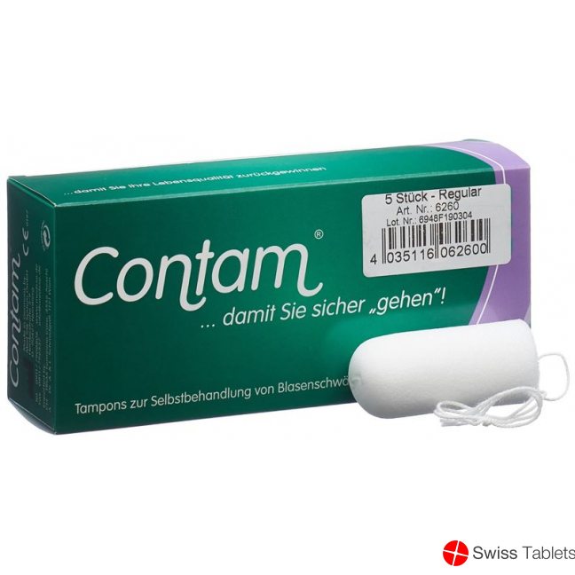 Contam Vaginaltampon 26mm Regular 5 Stück buy online