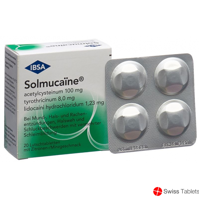 Solmucaine 100mg 20 Lutschtabletten buy online