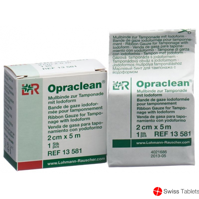 Opraclean Jodoform Tamponade 2cmx5m buy online