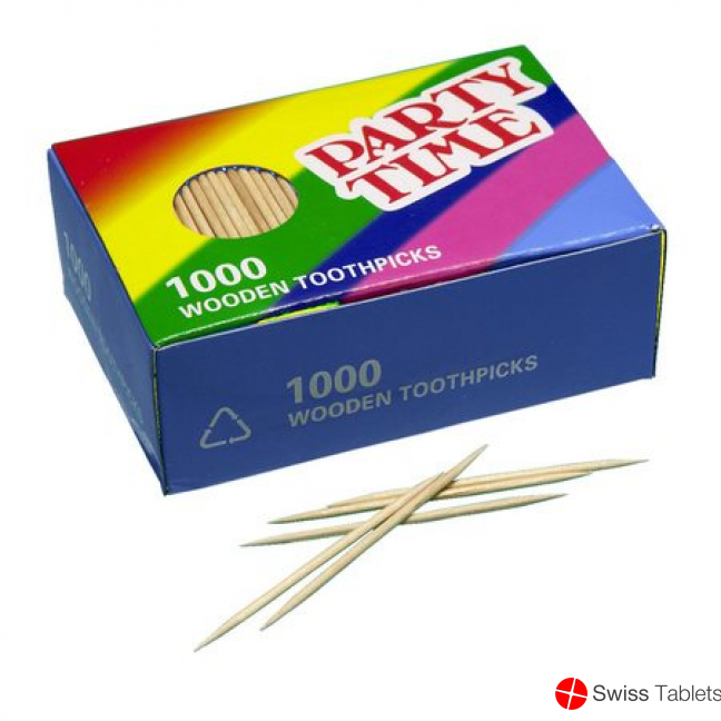 Party Time Zahnstocher Rundholz 1000 Stück buy online