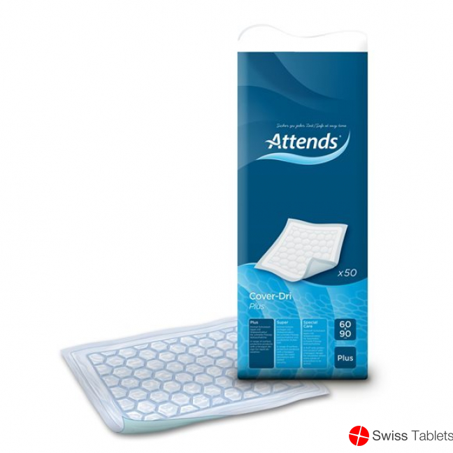 Attends Cover Dri Unterl Plus 60x90cm Beutel 50 Stück buy online