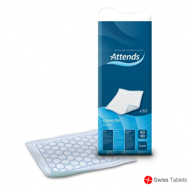Attends Cover Dri Unterl Super 60x90cm Beutel 50 Stück buy online