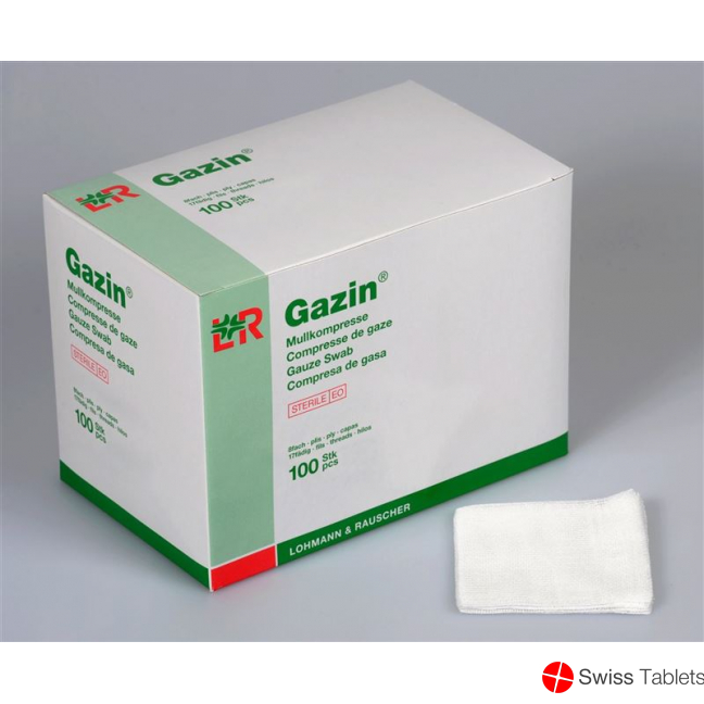 Gazin Faltkompressen 10x10cm 16-fach Steril 10x 10 Stück buy online