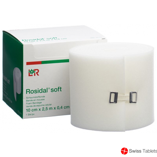 Rosidal Soft foam bandage 2.5mx10cmx0.4cm buy online