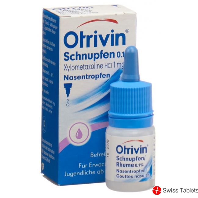 Otrivin Schnupfen Nasentropfen 0.1% 10ml buy online