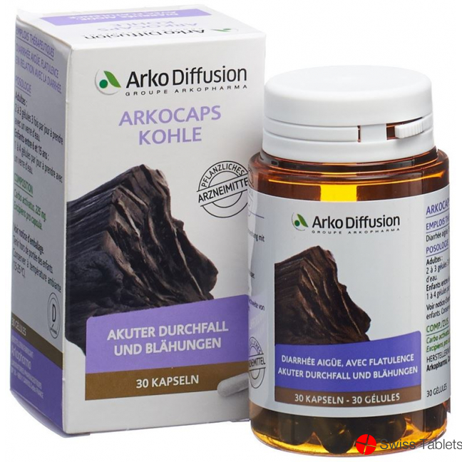 Arkocaps Pflanzenkohle Kapseln 225mg 30 Stück buy online