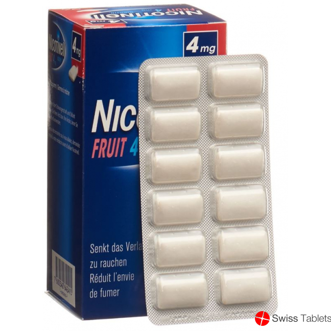 Nicotinell Fruit 4mg 96 Kaugummi buy online