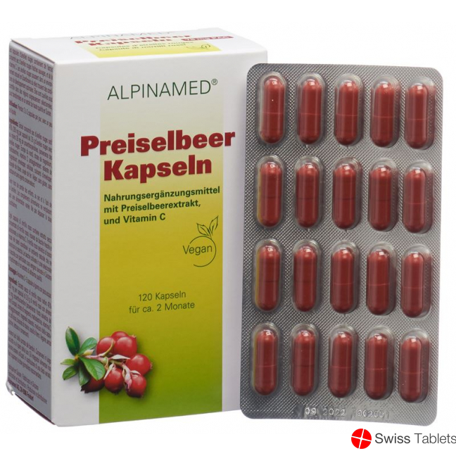 Alpinamed Cowberry 120 capsules buy online