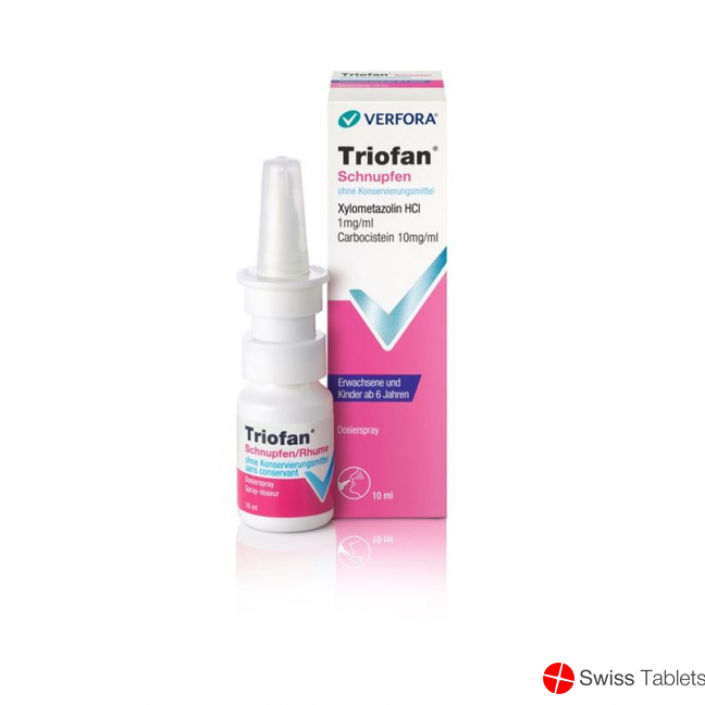 Triofan Schnupfen ohne Konservierungsmittel Spray Erwachsene/Kind 10ml buy online