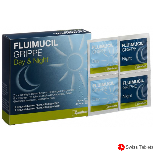 Fluimucil Grippe Day Night 16 Brausetabletten buy online