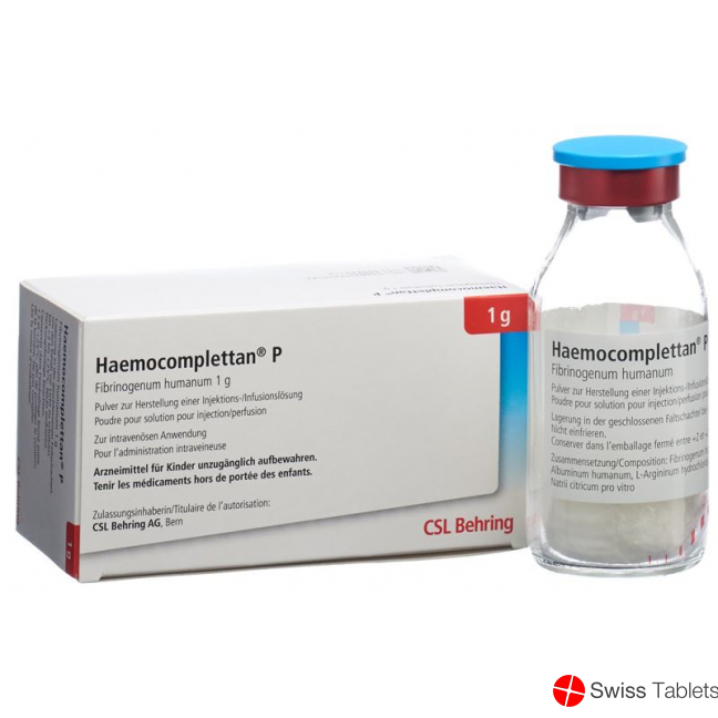 Haemocomplettan P Trockensubstanz 1g i.v. Flasche buy online