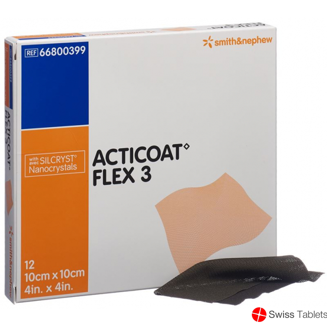 Acticoat Flex 3 Wundverband 10x10cm 12 Stück buy online