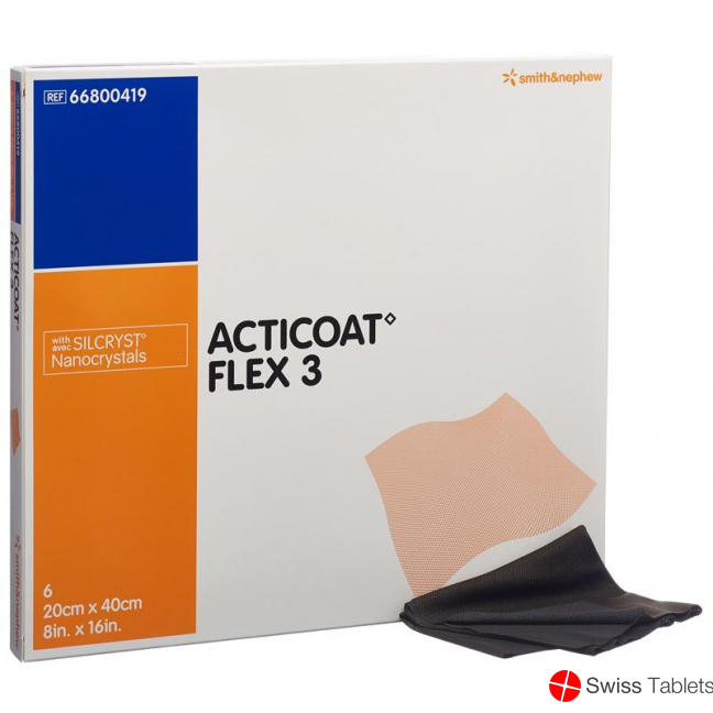 Acticoat Flex 3 Wundverband 20x40cm 6 Stück buy online