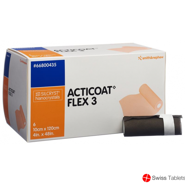 Acticoat Flex 3 Wundverband 10x120cm 6 Stück buy online