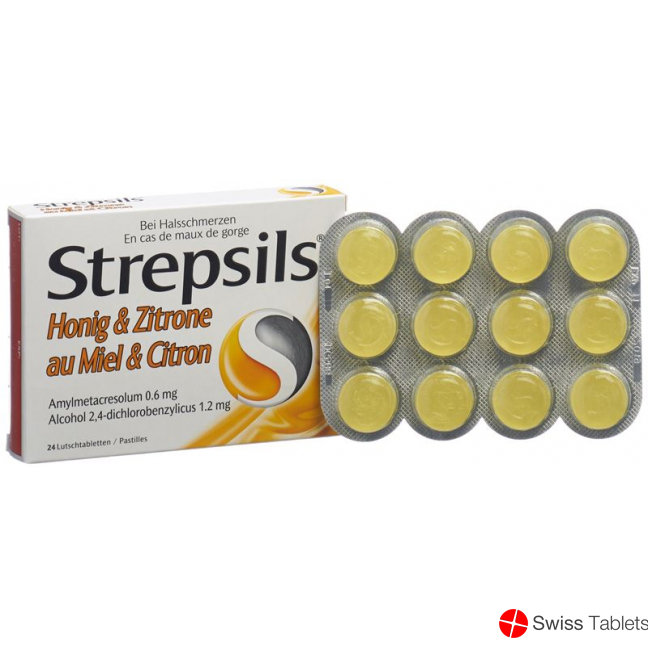 Strepsils Honig & Zitrone 24 Lutschtabletten buy online