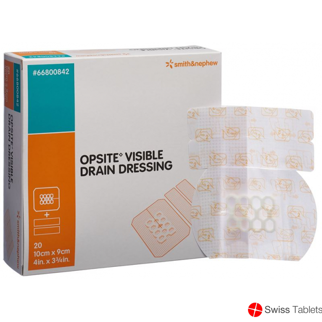 Opsite Visible Drainageverband 9x10cm 20 Stück buy online
