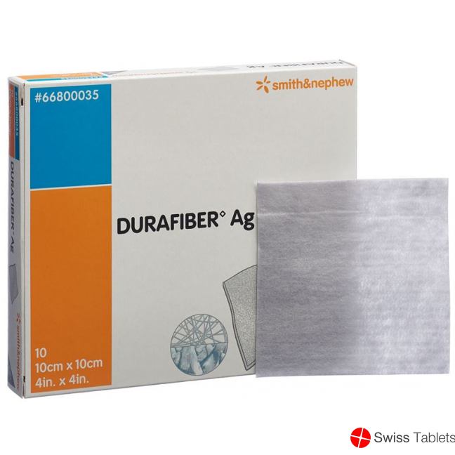 Durafiber Ag Wundauflage 10x10cm Steril 10 Stück buy online