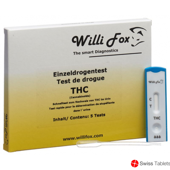 Willi Fox drug test THC single urine 5 pcs