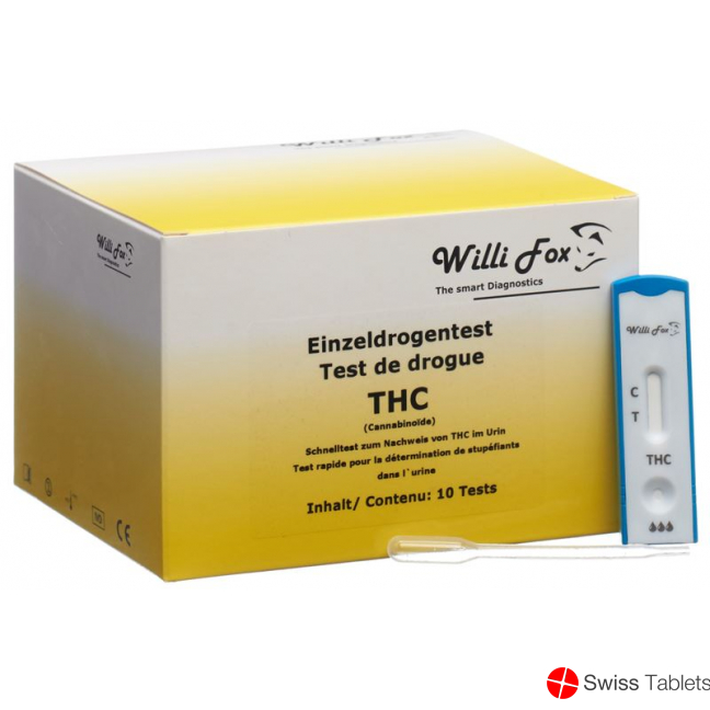 Willi Fox THC drug test individual 10 pieces urine
