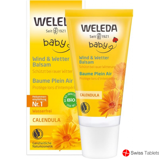 Weleda Baby Calendula Wind- und Wetterbalsam 30ml buy online