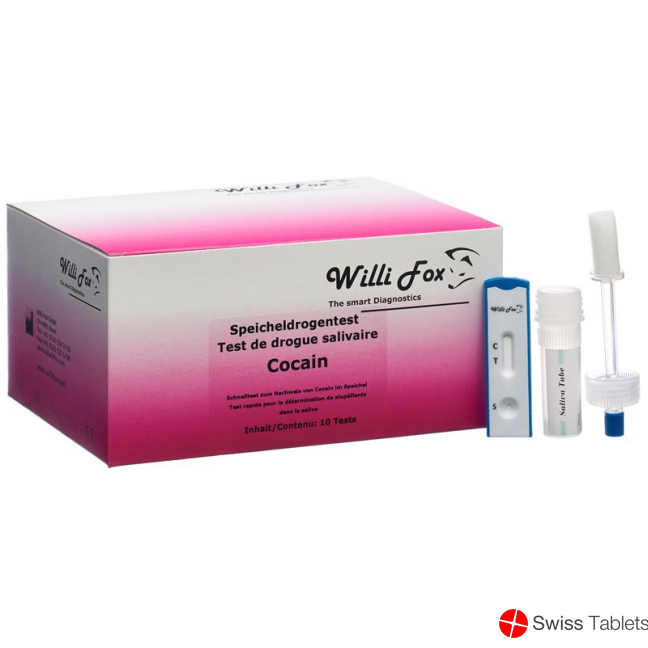 Willi Fox cocaine drug test saliva 10 pcs
