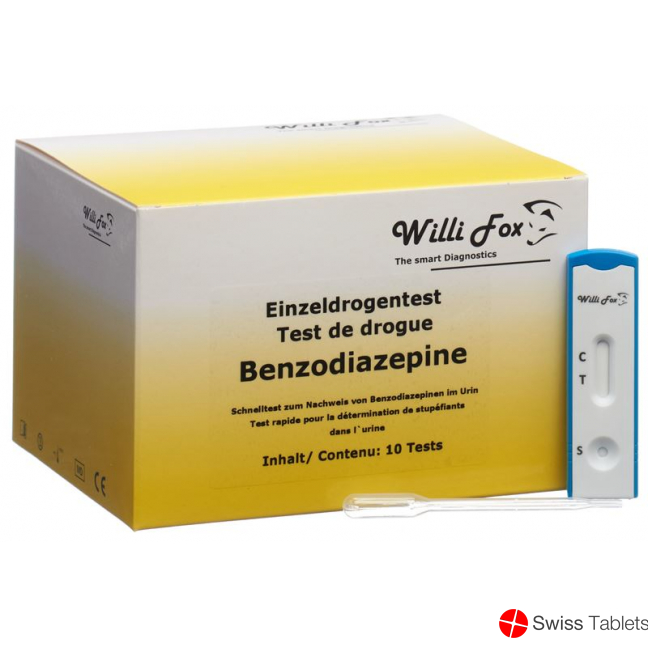 Willi Fox Drug Test Benzodiazepines individual urine 10 pcs
