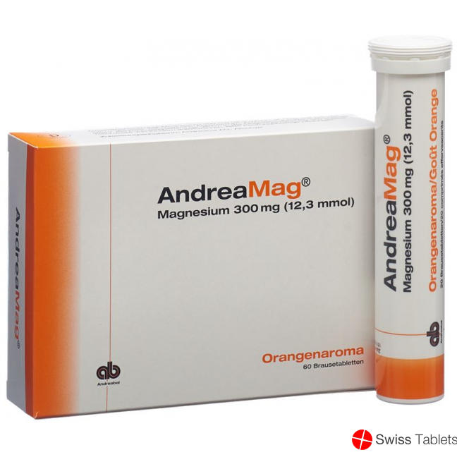 Andreamag Brausetabl 300 mg Orange flavor 60 pcs