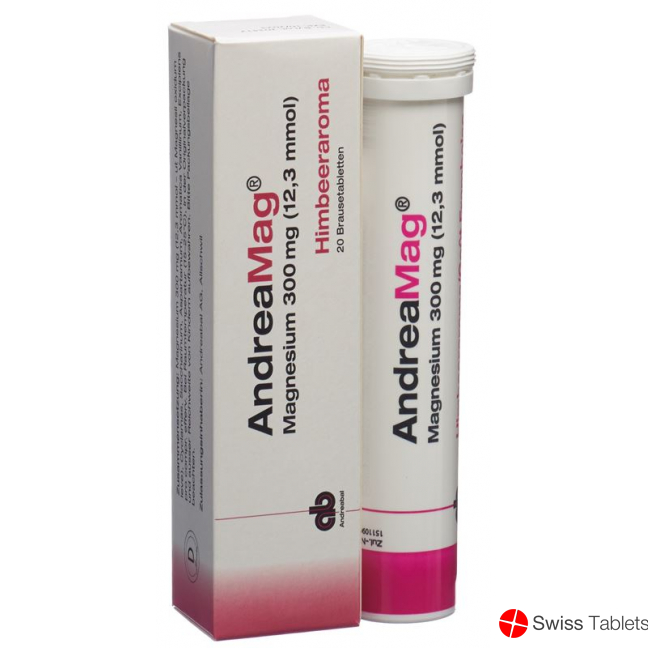 Andreamag Brausetabl 300 mg with raspberry flavor 20 pcs