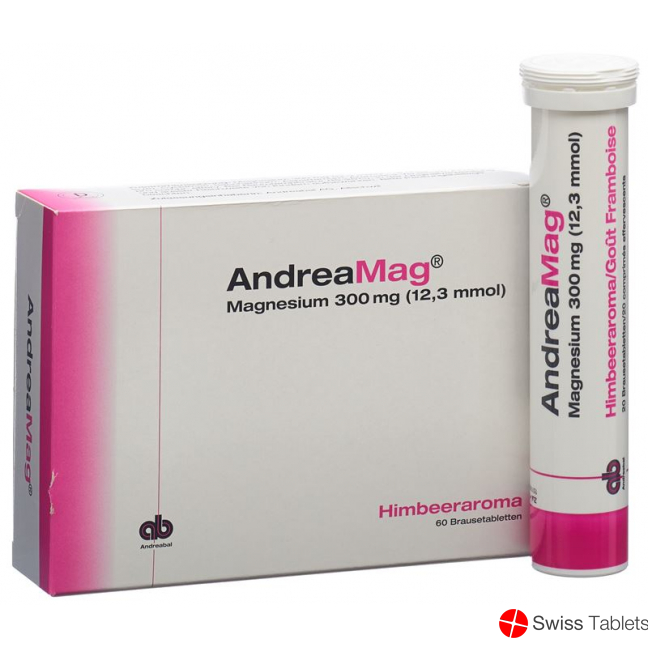 Andreamag Brausetabl 300 mg with raspberry flavor 60 pcs