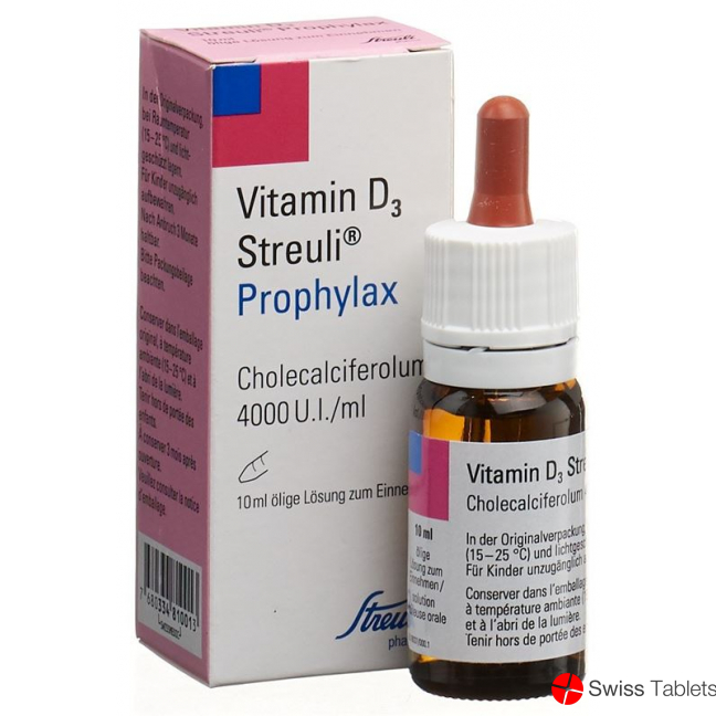 Vitamin D3 Streuli 4000 IU / ml oral solution 10 ml Prophylax