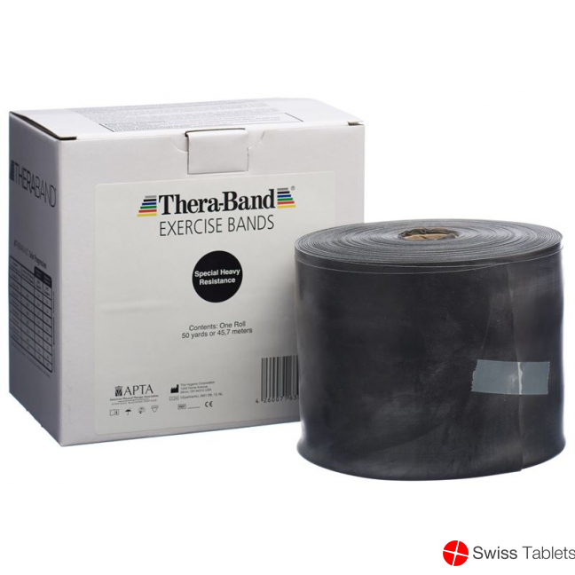 Theraband 45mx12.7cm black special strong