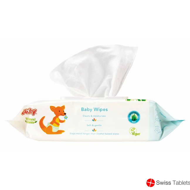 Nuby All Naturals baby wipes antibacterial 80 pcs