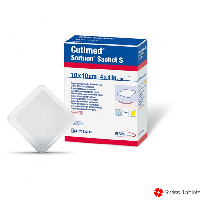 Cutimed Sorbion Sachet S 7.5x7.5cm 50 pcs