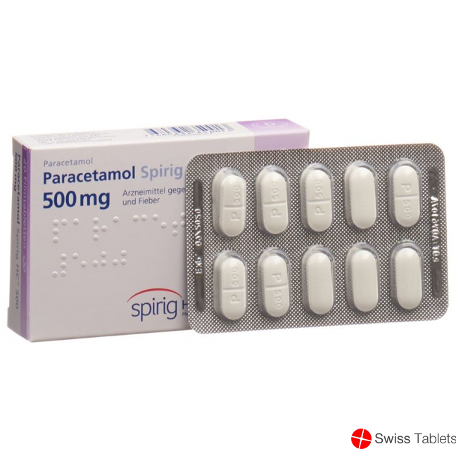 Paracetamol Spirig HC Filmtabl 500 mg 20 pieces
