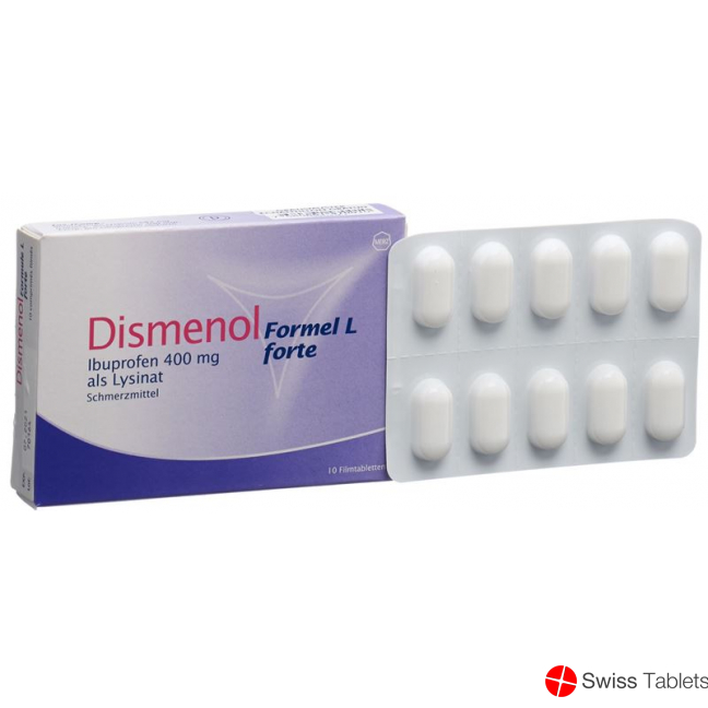 Dismenol Formel L Forte Filmtabletten 400mg 10 Stück buy online