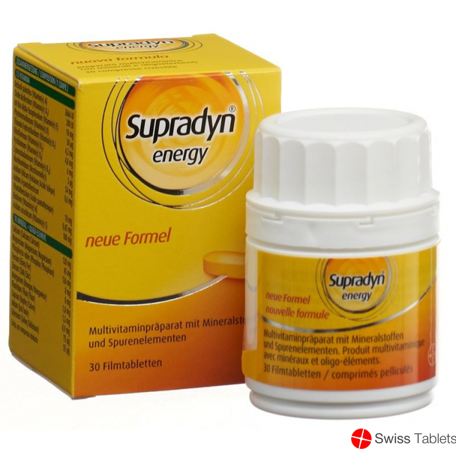 Supradyn Pro Energy-Complex Film-coated tablets Box of 30 buy online