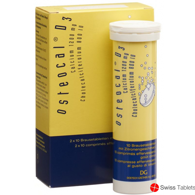 Osteocal D3 Brausetabletten 1200/800 20 Stück buy online
