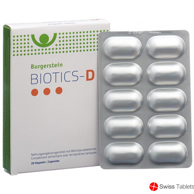 Burgerstein Biotics-D 20 capsules buy online