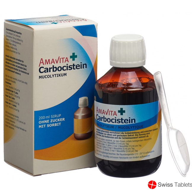 Amavita Carbocistein 750mg/15ml (neu) Flasche 200ml buy online